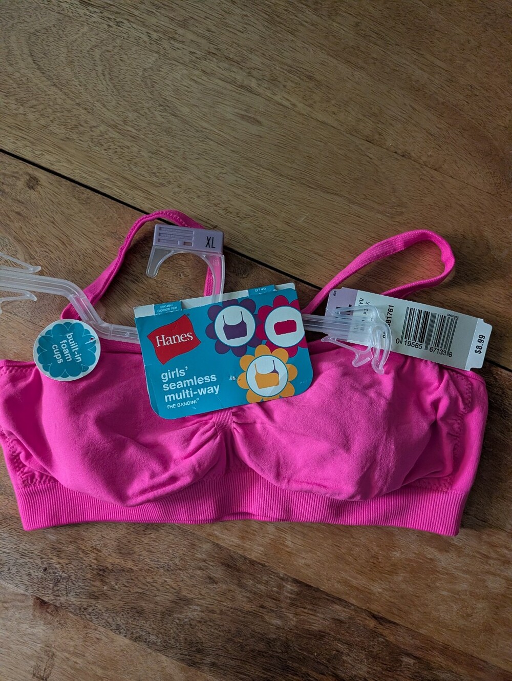 Hanes Girls' Seamless Multi-Way Bra Bandini